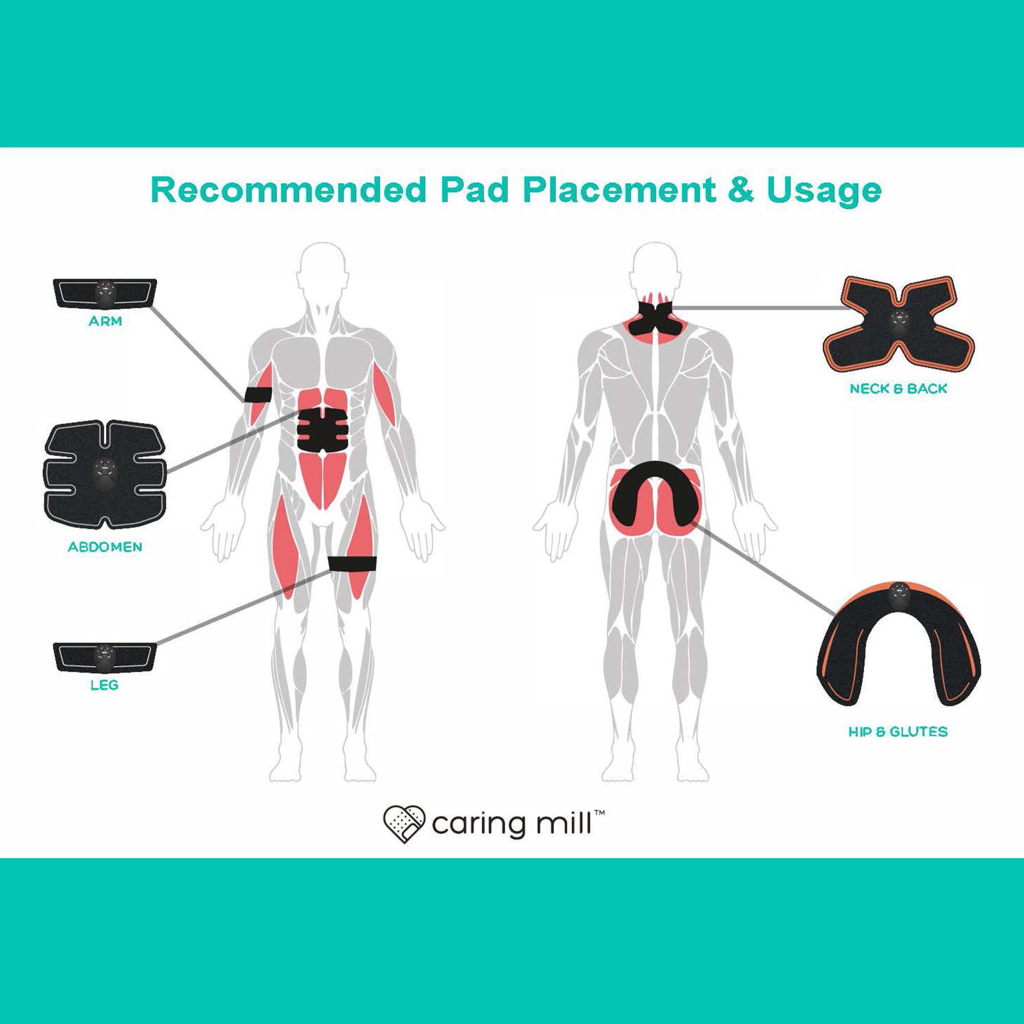 Caring Mill™ Muscle & Body Pain Relief EMS/Tens Unit Kit, , large