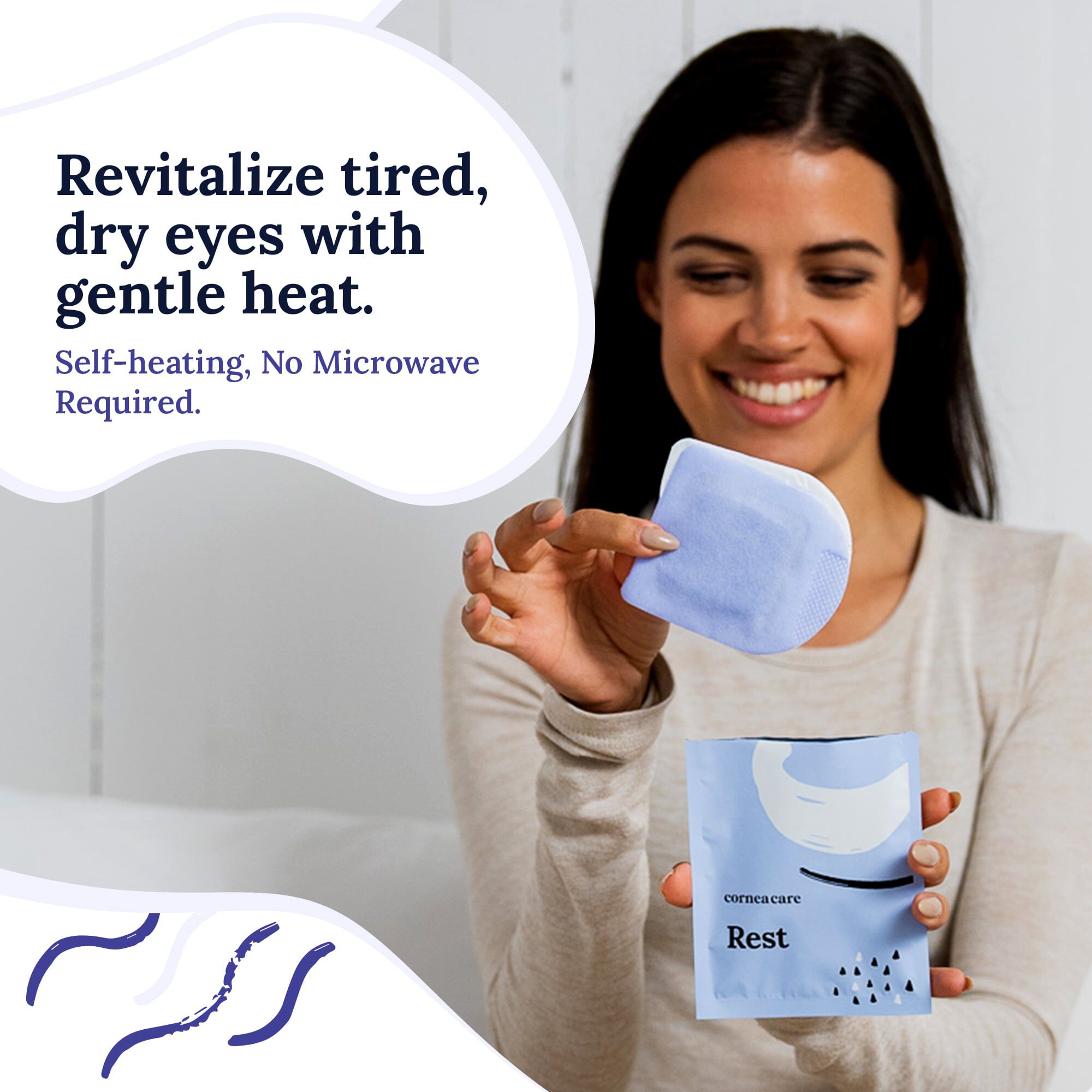 CorneaCare Rest Self-Heating Eye Mask, 30 ct., , large