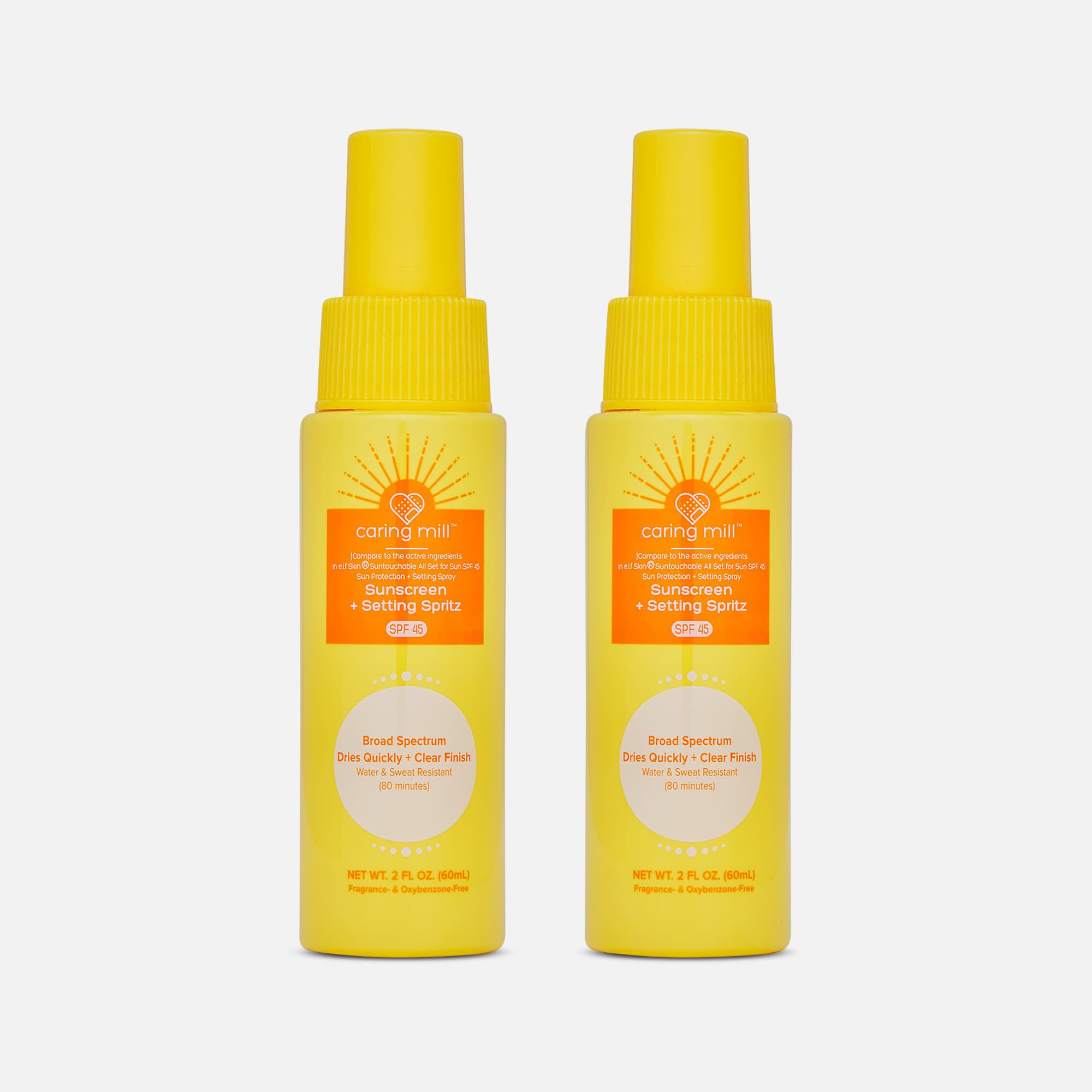 Caring Mill™ Sunscreen Setting Spritz, SPF 45, 2 oz. (2-Pack), , large