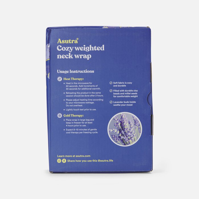 Asutra Cozy Weighted Neck Wrap, Original, large