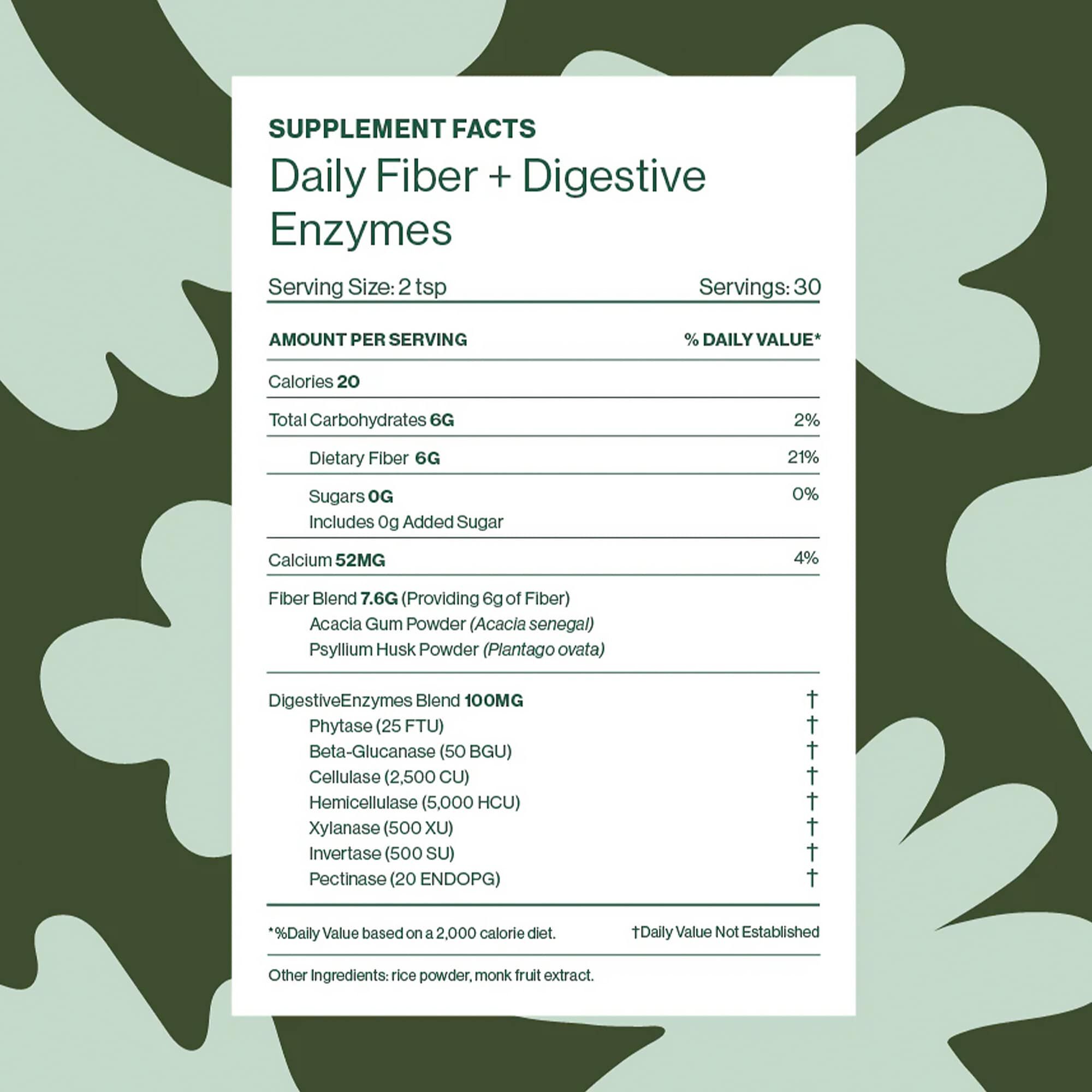 Hilma Daily Fiber Supplement + Digestive Enzymes, 10 oz., 30 servings (2-Pack), , large