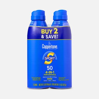 Coppertone Sport Sunscreen Spray, 5.5 oz. - Twin Pack, , large