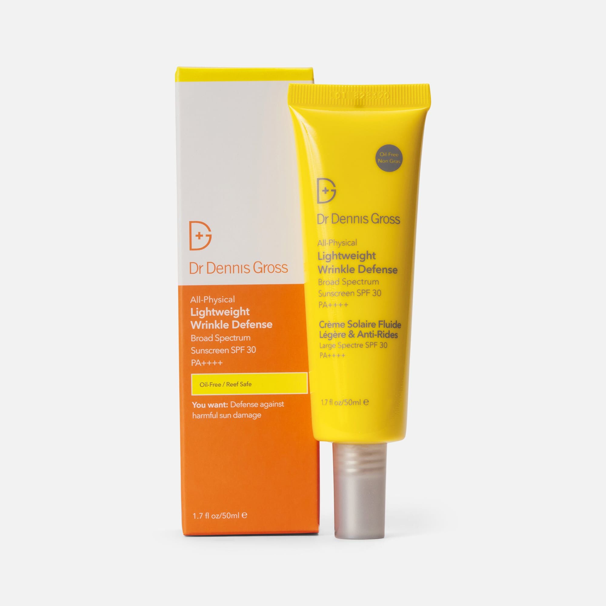 Dr Dennis Gross All-Physical Lightweight Wrinkle Defense Broad Spectrum Sunscreen, SPF 30, 1.7 oz.