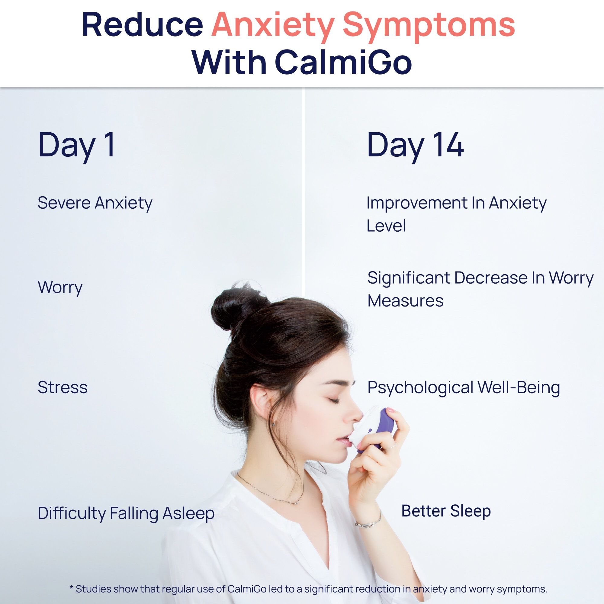 CalmiGo Drug-Free and Clinically Validated Calming Device, Purple, large