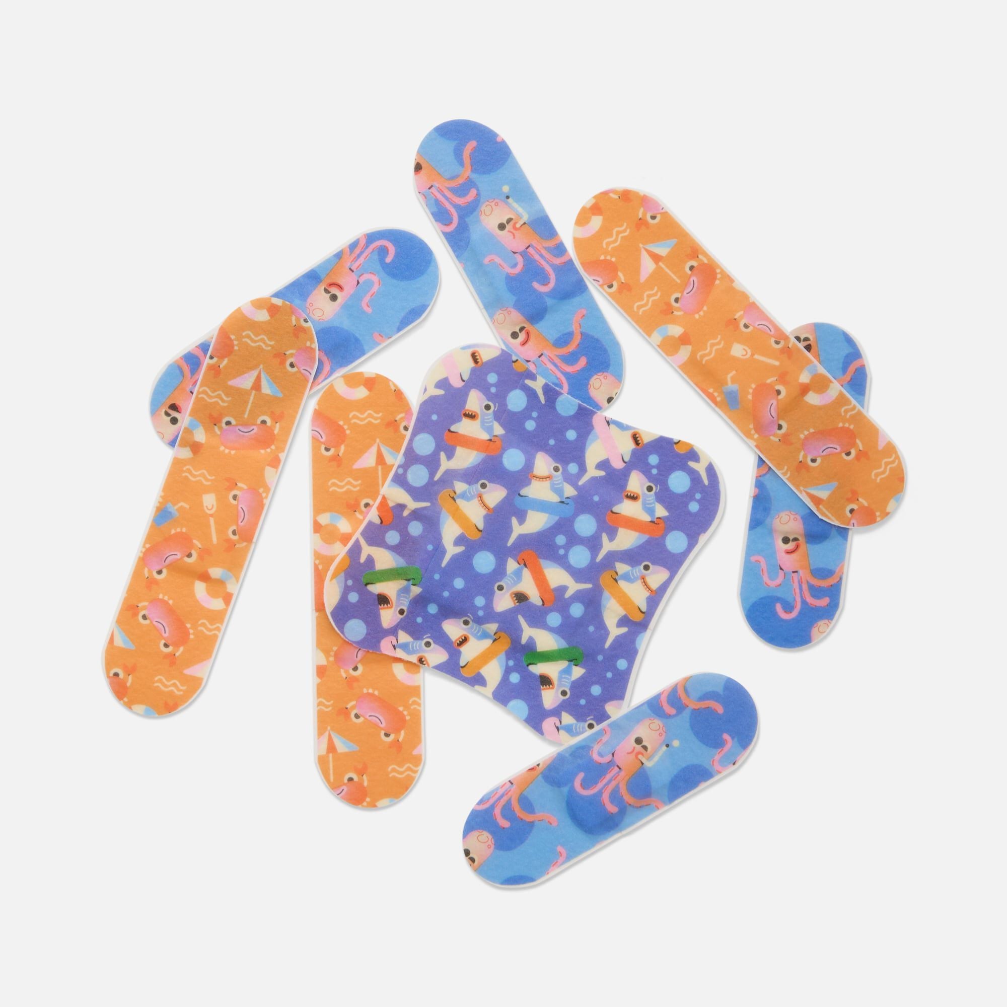 Welly® Waterproof Bandages, Ocean Friends, 50 ct., , large