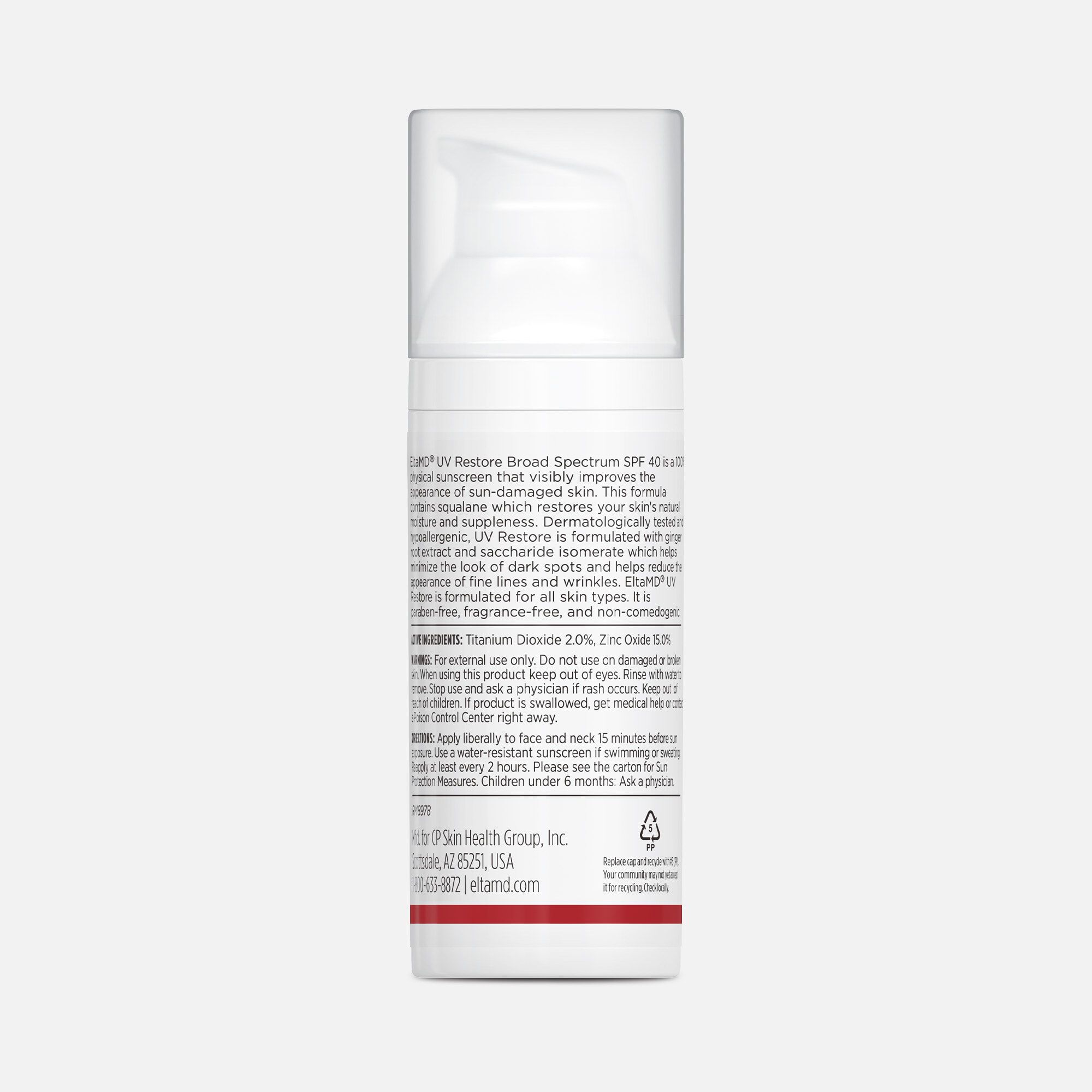 EltaMD UV Restore Broad-Spectrum Tinted Face Sunscreen, SPF 40, 1.7 oz., , large