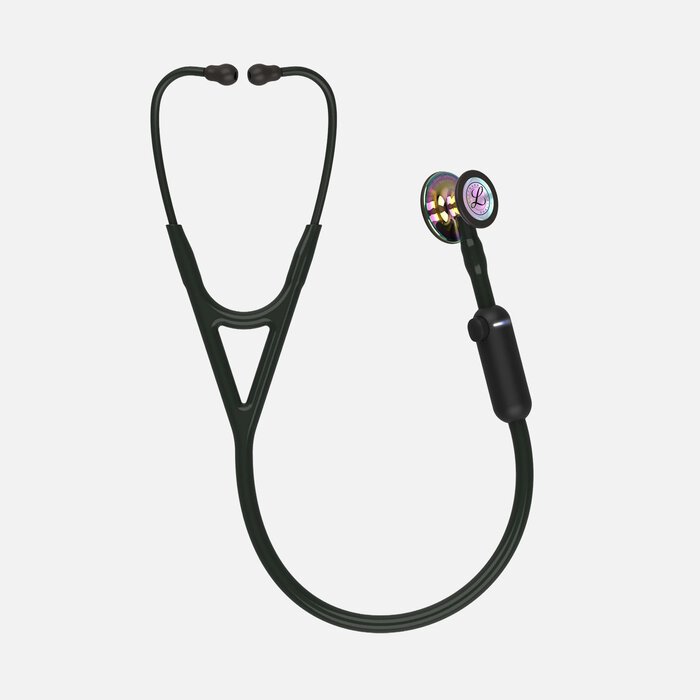 Littmann Core Digital Stethoscope High Polish Rainbow Chestpiece, , large