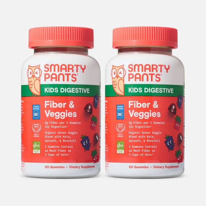 SmartyPants Kids Fiber and Veggies, 60 Gummies (2 pack), , large