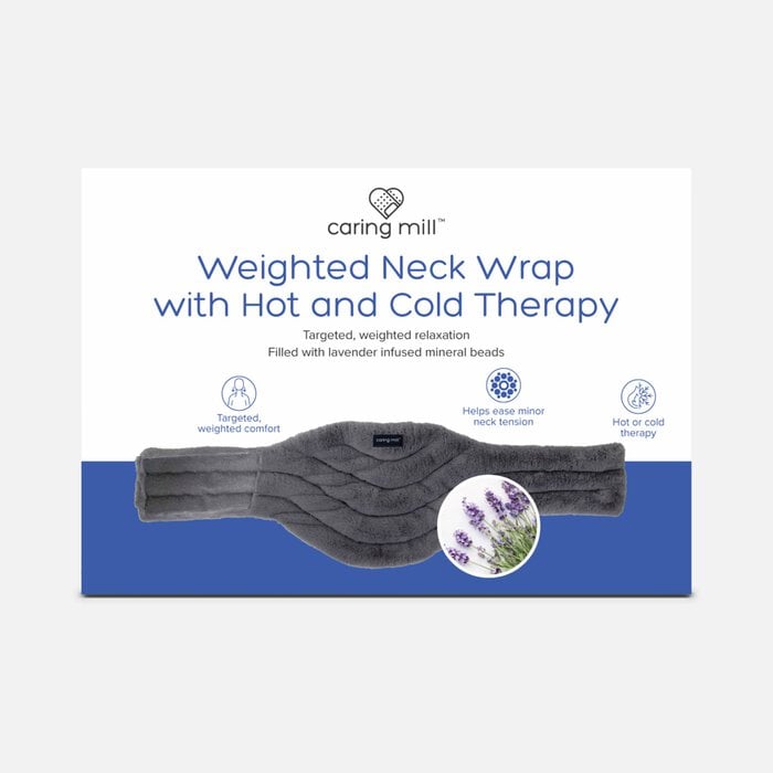 Caring Mill™ Weighted Neck Wrap with Hot and Cold Therapy, Lavender Infused, , large