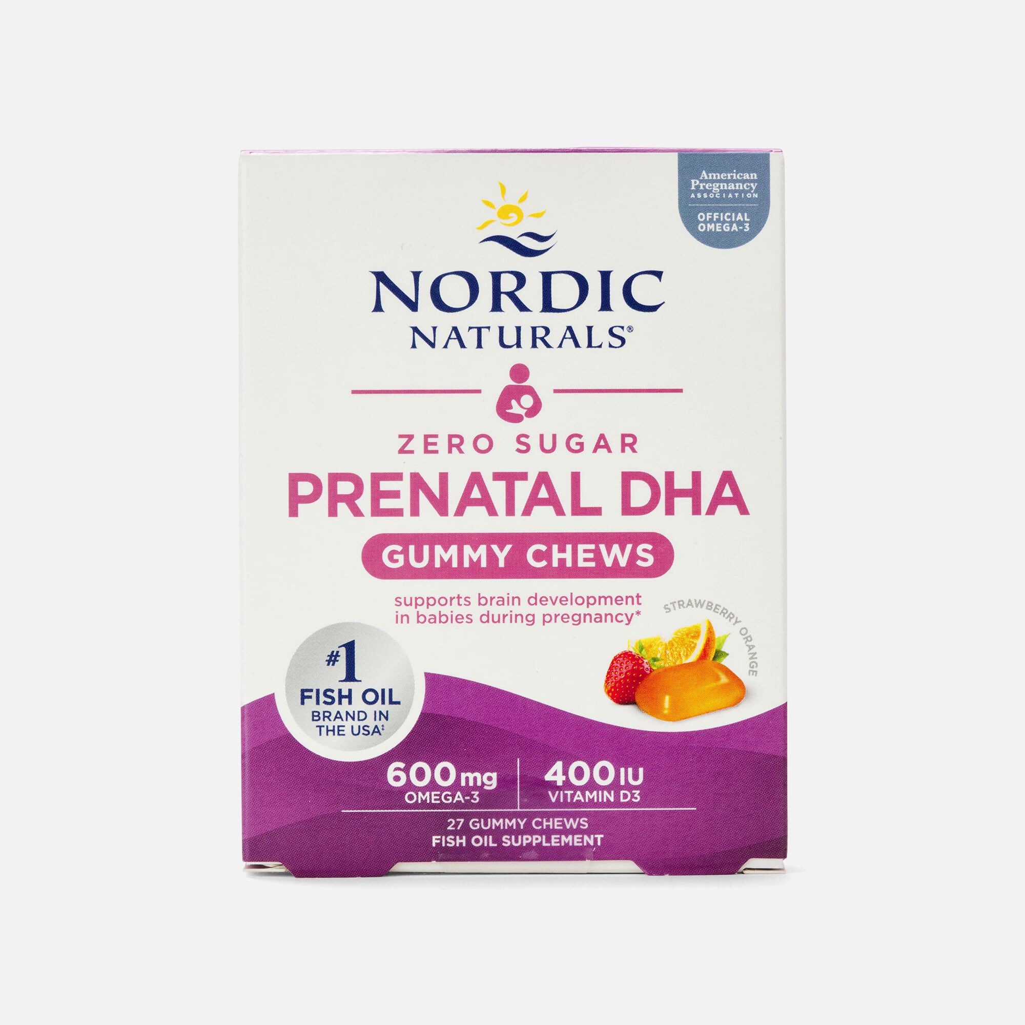 Nordic Naturals Zero Sugar Prenatal DHA Gummy Chews, 27 ct.