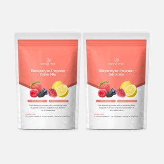 Caring Mill™ Electrolyte Powder, Berry Breeze and Raspberry Lemonade Flavor Variety, 24 ct. (2-Pack)