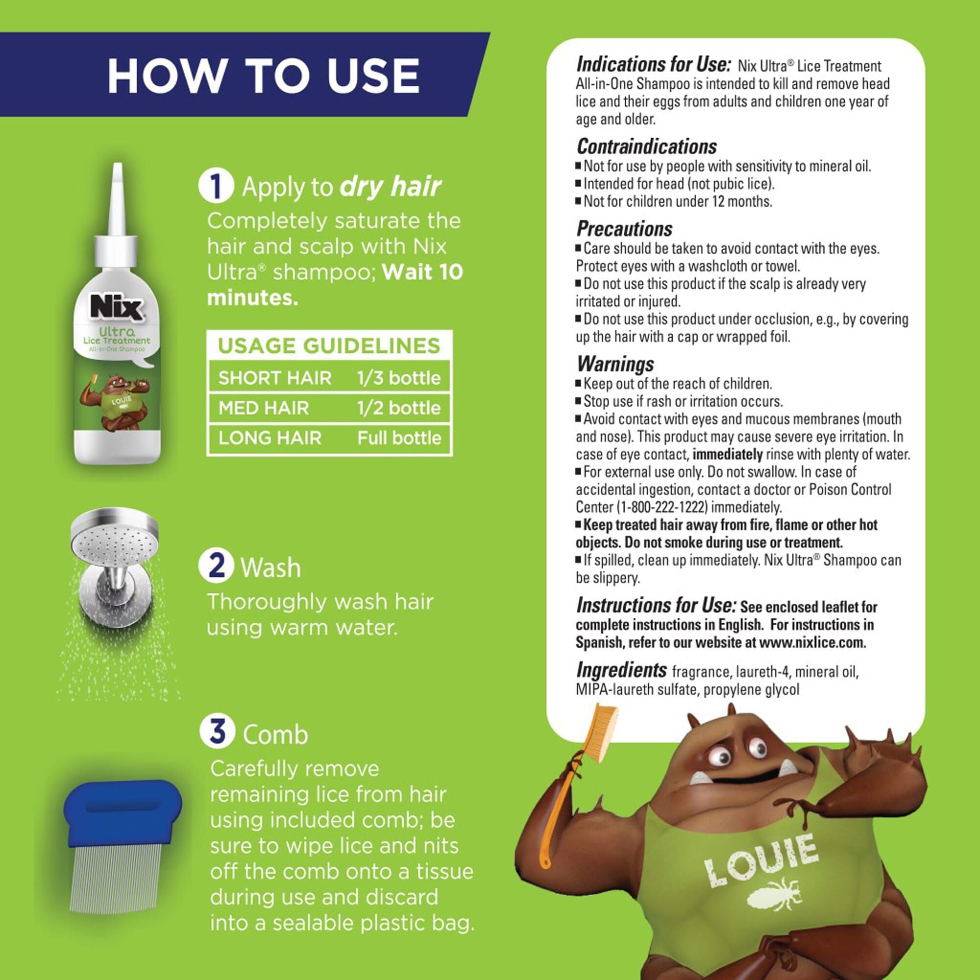 Nix® Ultra Super Lice Treatment and Prevention Kit, , large