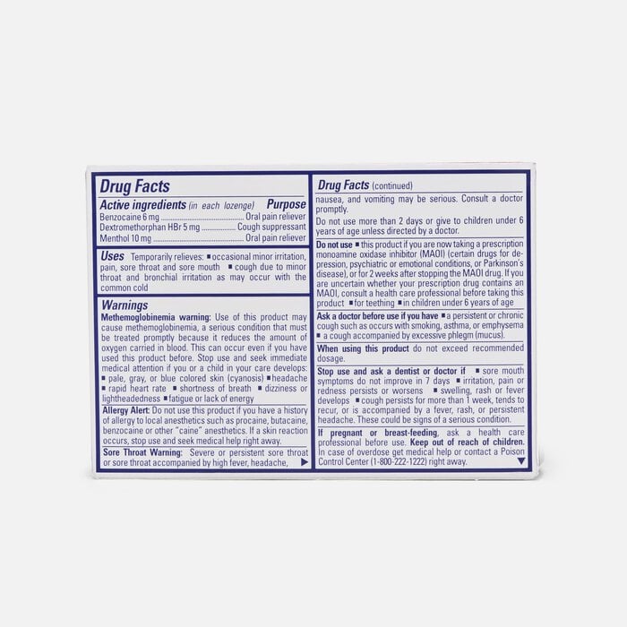 Chloraseptic Total, Wild Cherry, Sore Throat and Cough Lozenges, 15 ct., , large
