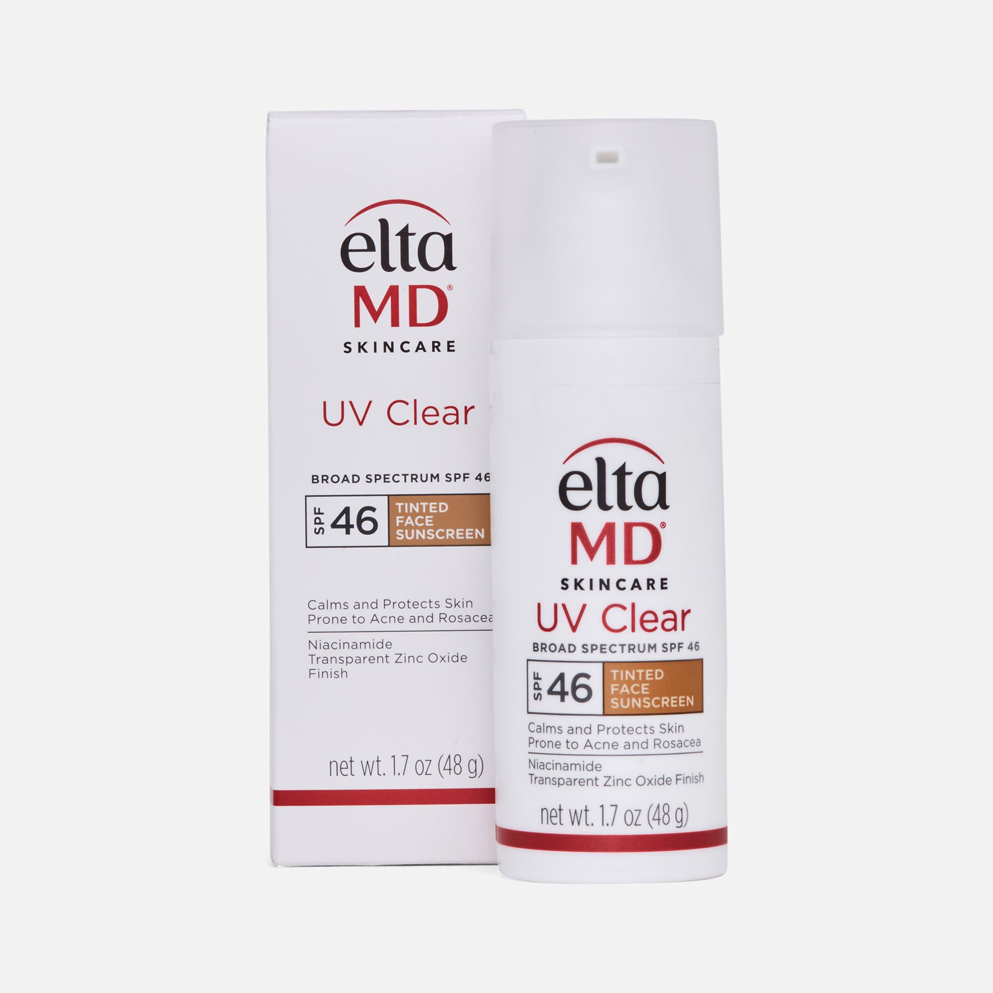EltaMD UV Clear Broad-Spectrum Tinted Face Sunscreen, SPF 46, 1.7 oz., , large