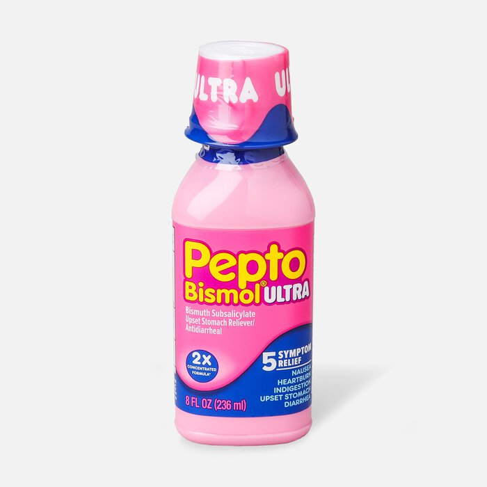 Pepto Bismol Ultra 5 Symptom Stomach Relief Liquid, Original, , large