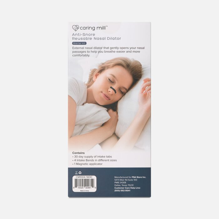 Caring Mill™ Anti-Snore Reusable Nasal Dilator Starter Kit, , large