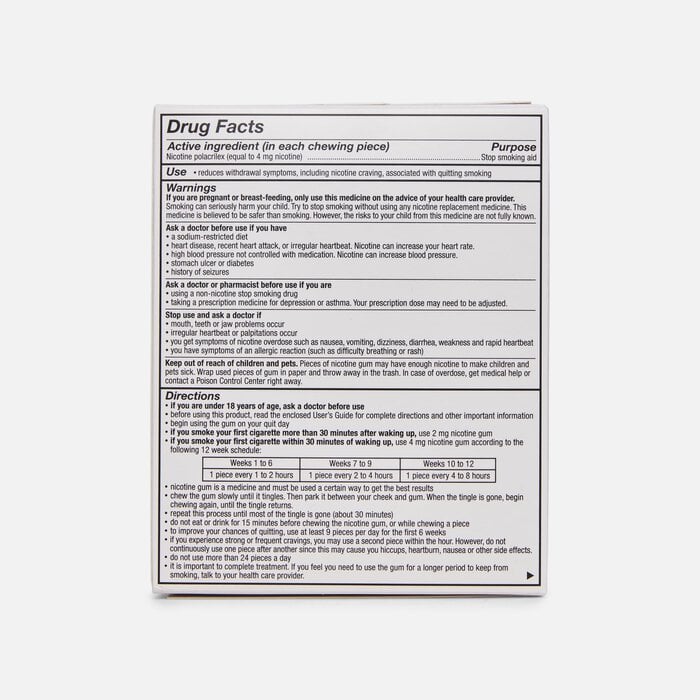 4mg nicotine gum equals how many cigarettes Nicorette 4 mg to Help Quit Smoking Nicorette Nicotine Gum Stop Smoking