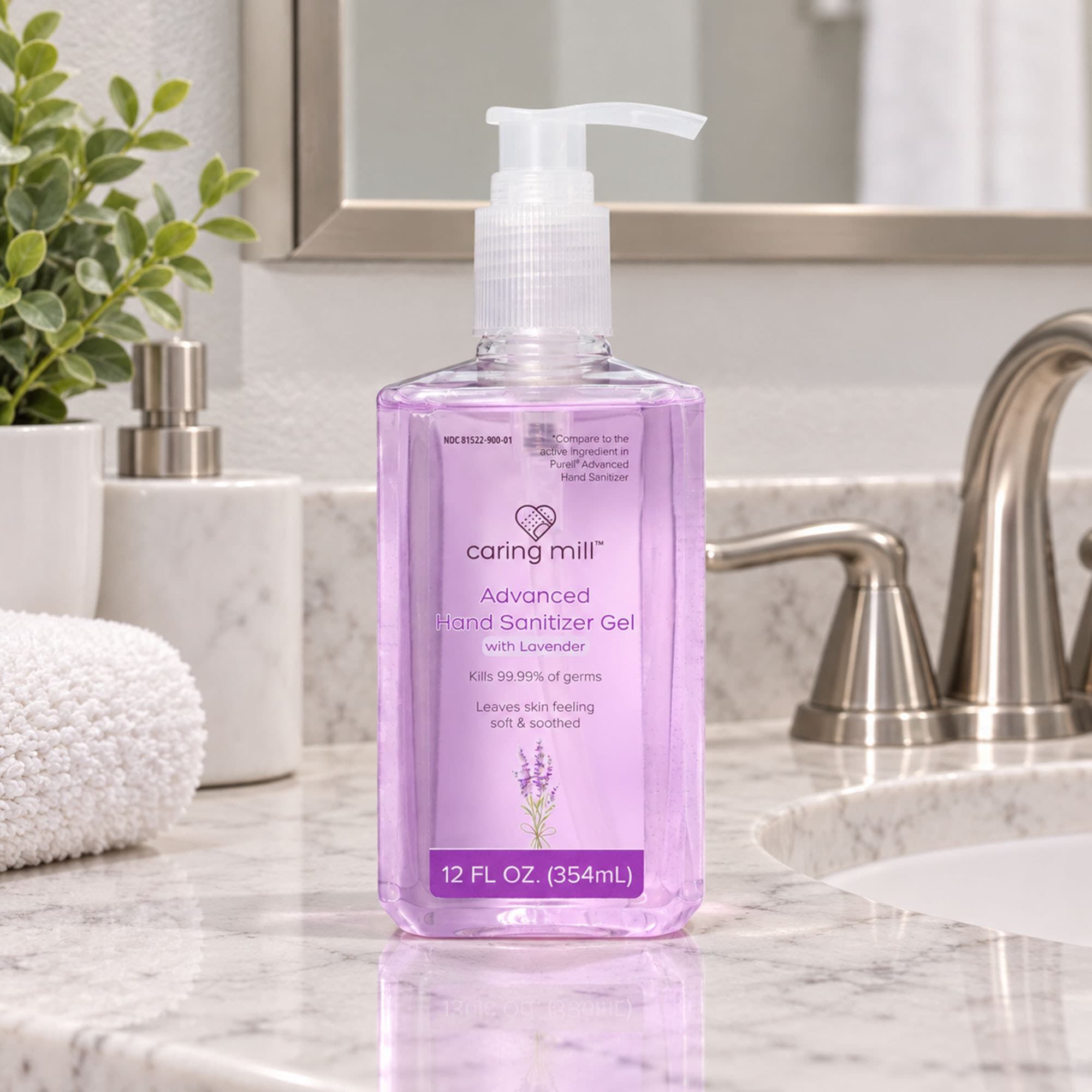 Caring Mill™ Hand Sanitizer, Lavender Scented, 12oz, , large
