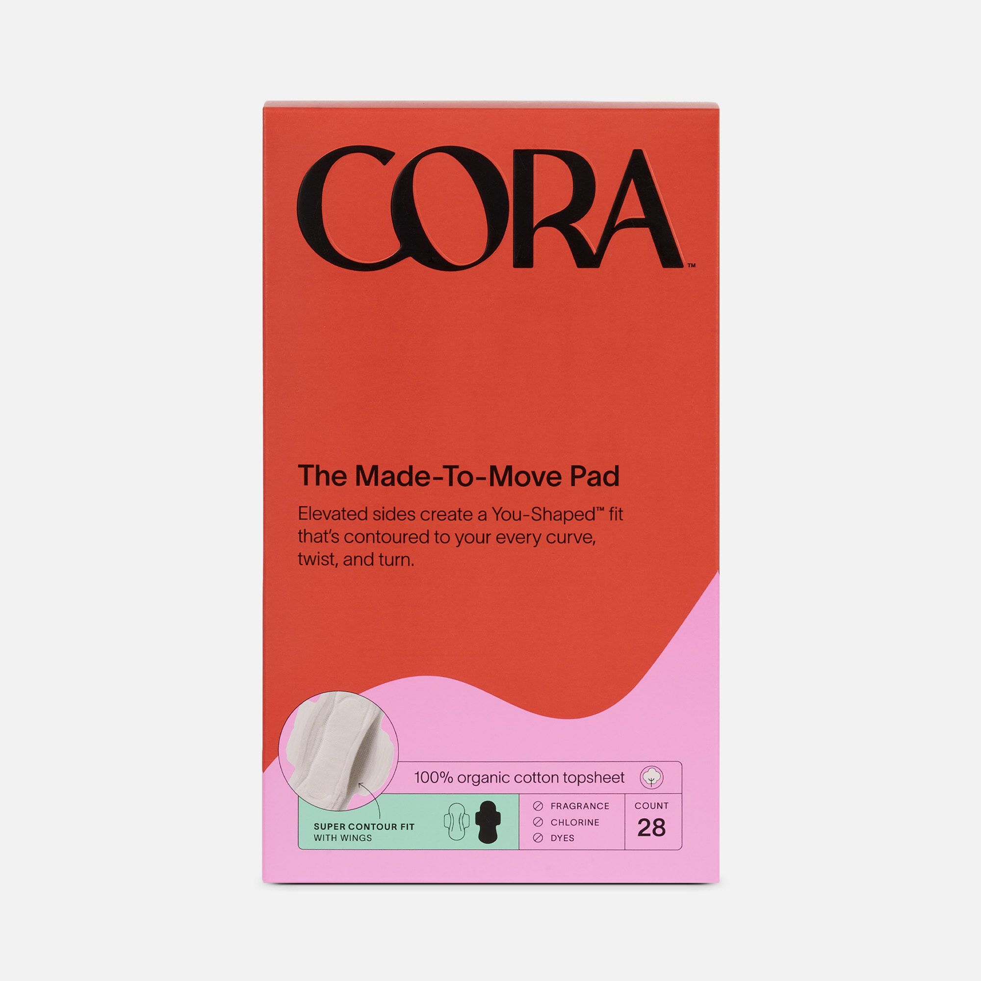 Cora The Made-to-Move Pad, Super, 28 ct., , large
