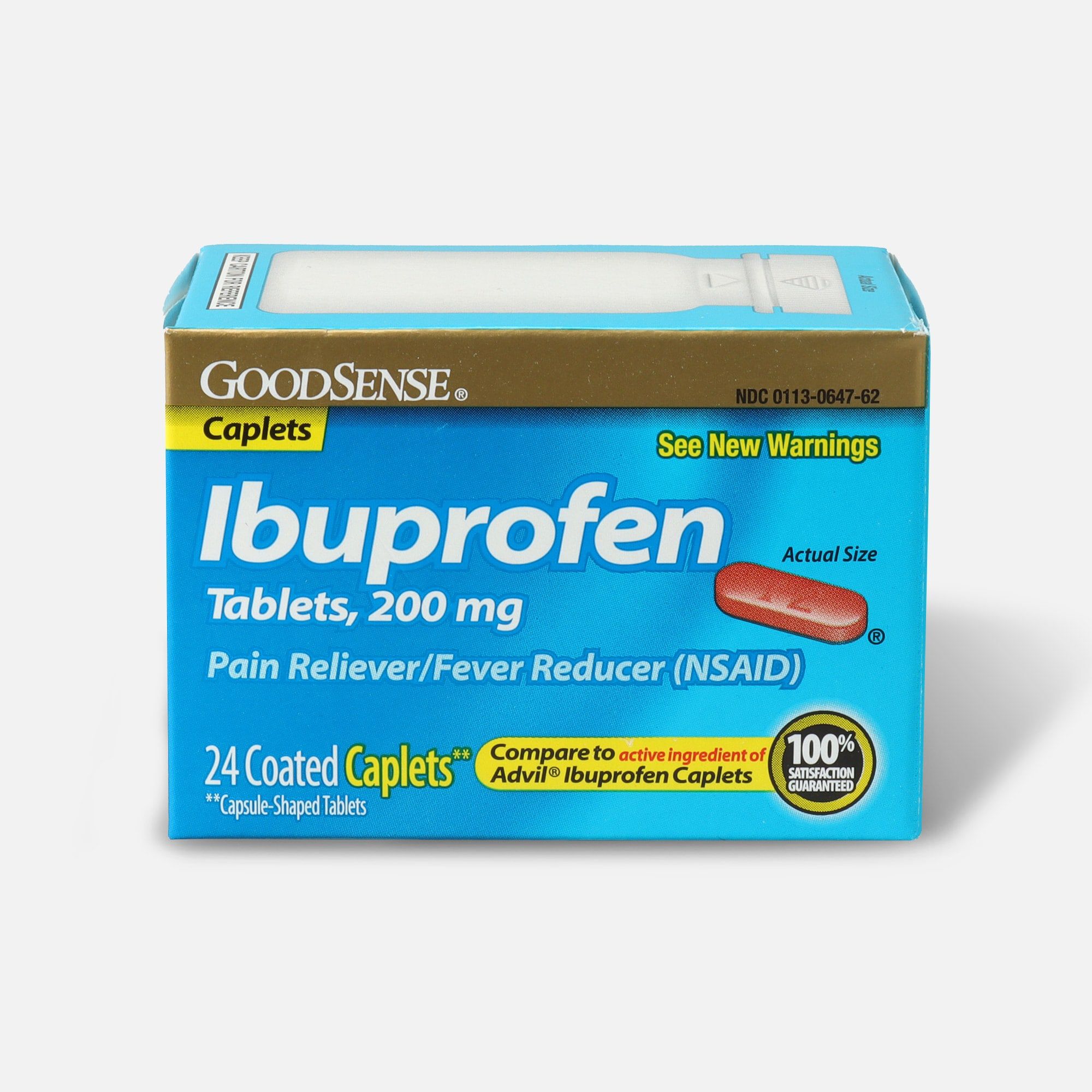 GoodSense® Ibuprofen Coated Tablets 200 mg, Pain Reliever & Fever Reducer, , large