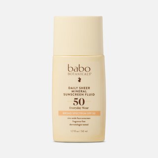 Babo Botanicals Daily Sheer Mineral Sunscreen Fluid, SPF 50, 1.7 fl oz., , large