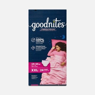 Goodnites® Girls’ Nighttime Bedwetting Underwear, XXL (120-165 lbs.), 24 ct., , large