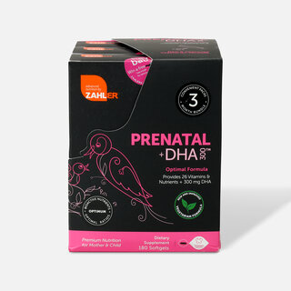 Zahler Prenatal + DHA 300 mg Vitamins - 180 Softgels