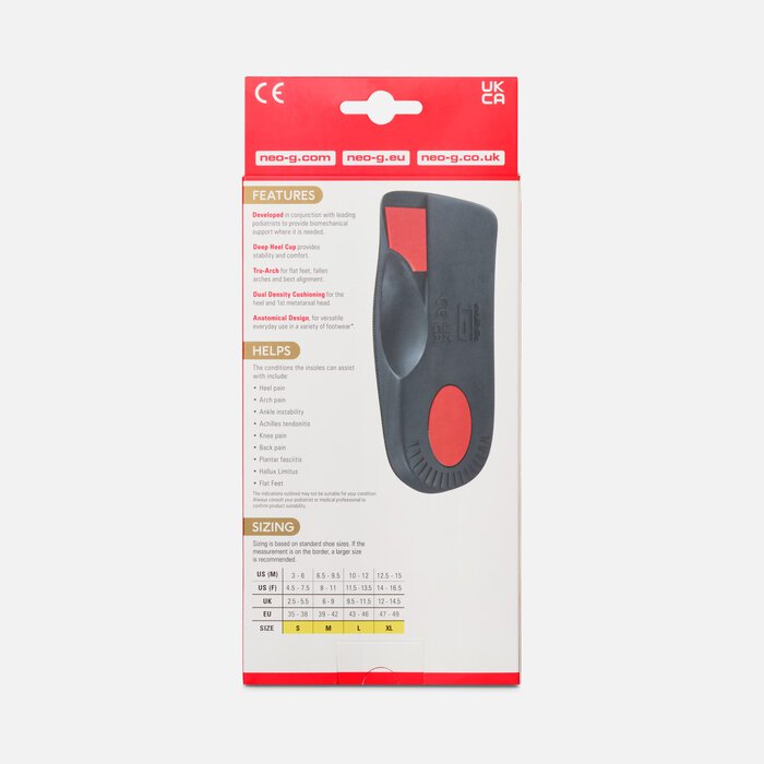 Neo G NeoThotics Pro-Expert 3/4 Length Orthotic Insole, , large