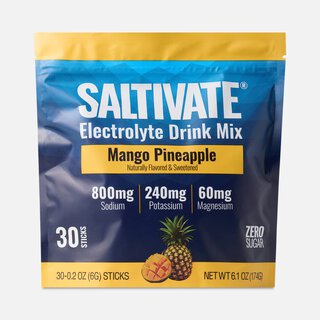 Saltivate® Electrolyte Drink Mix, Zero Sugar, Mango Pineapple, 30 Stick Packs