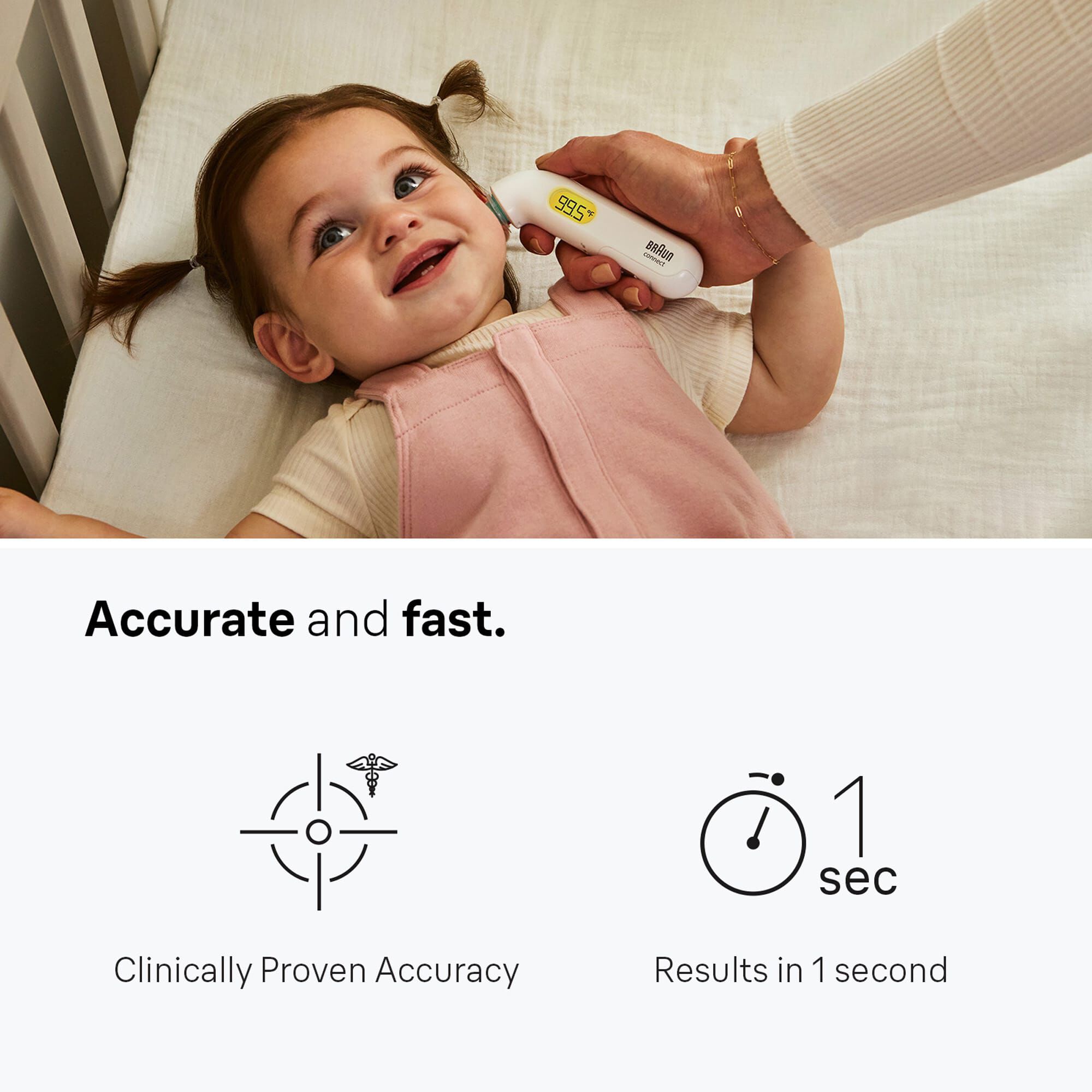 Braun ThermoScan® 4+ Connect Ear Thermometer, , large