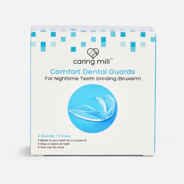 Caring Mill™ Comfort Nighttime Dental Guards – 2 Guards 1 Case, , large