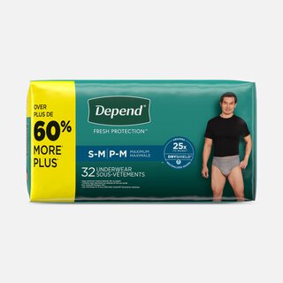 Depend Fresh Protection Adult Incontinence Underwear for Men, , large