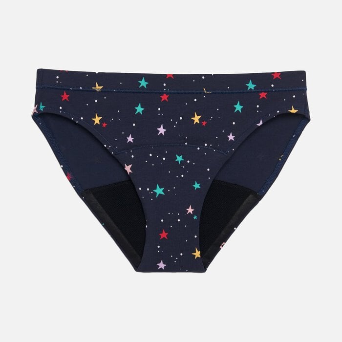Thinkx Store Thinx Teens All Day Bikini, Lucky Stars, Size 13/14 by Thinx | HSA Store