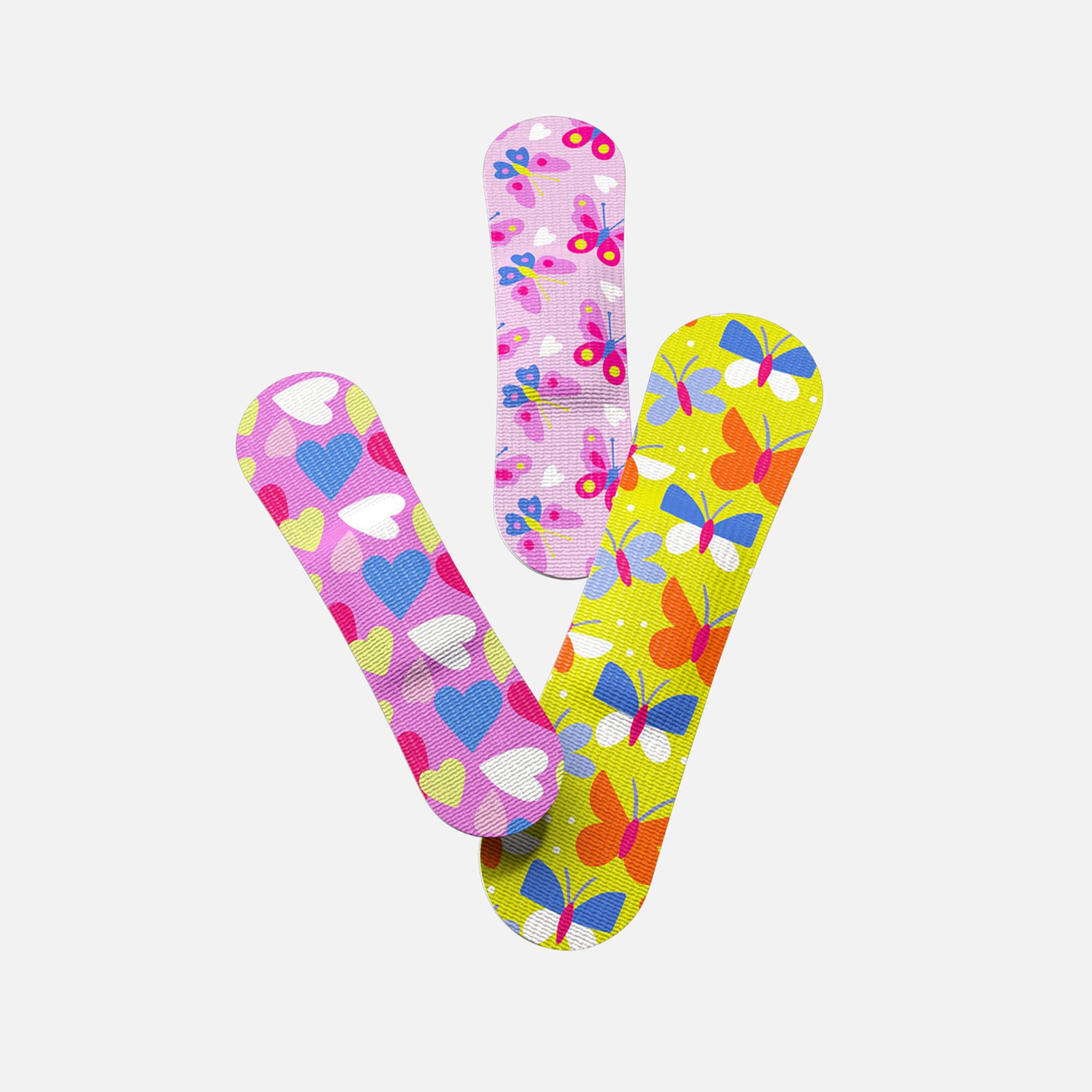 Welly Bravery Badges Butterfly Assorted Flex Fabric Bandages - 48 ct., , large