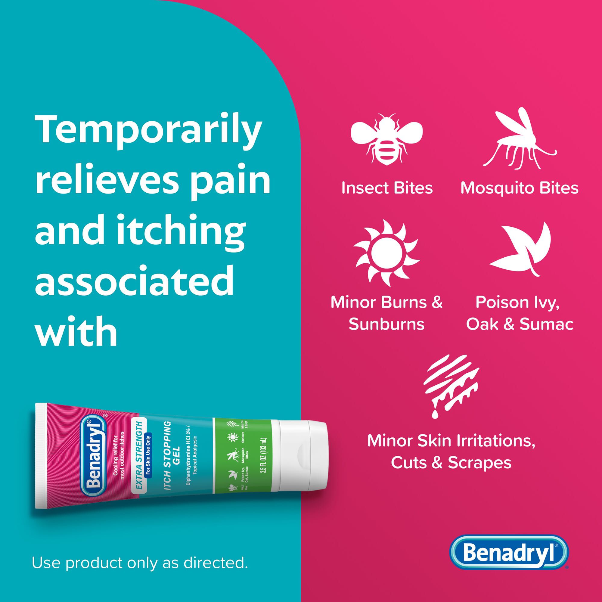 Benadryl® Itch Stopping Gel, Extra Strength, 3.5 fl. oz., , large