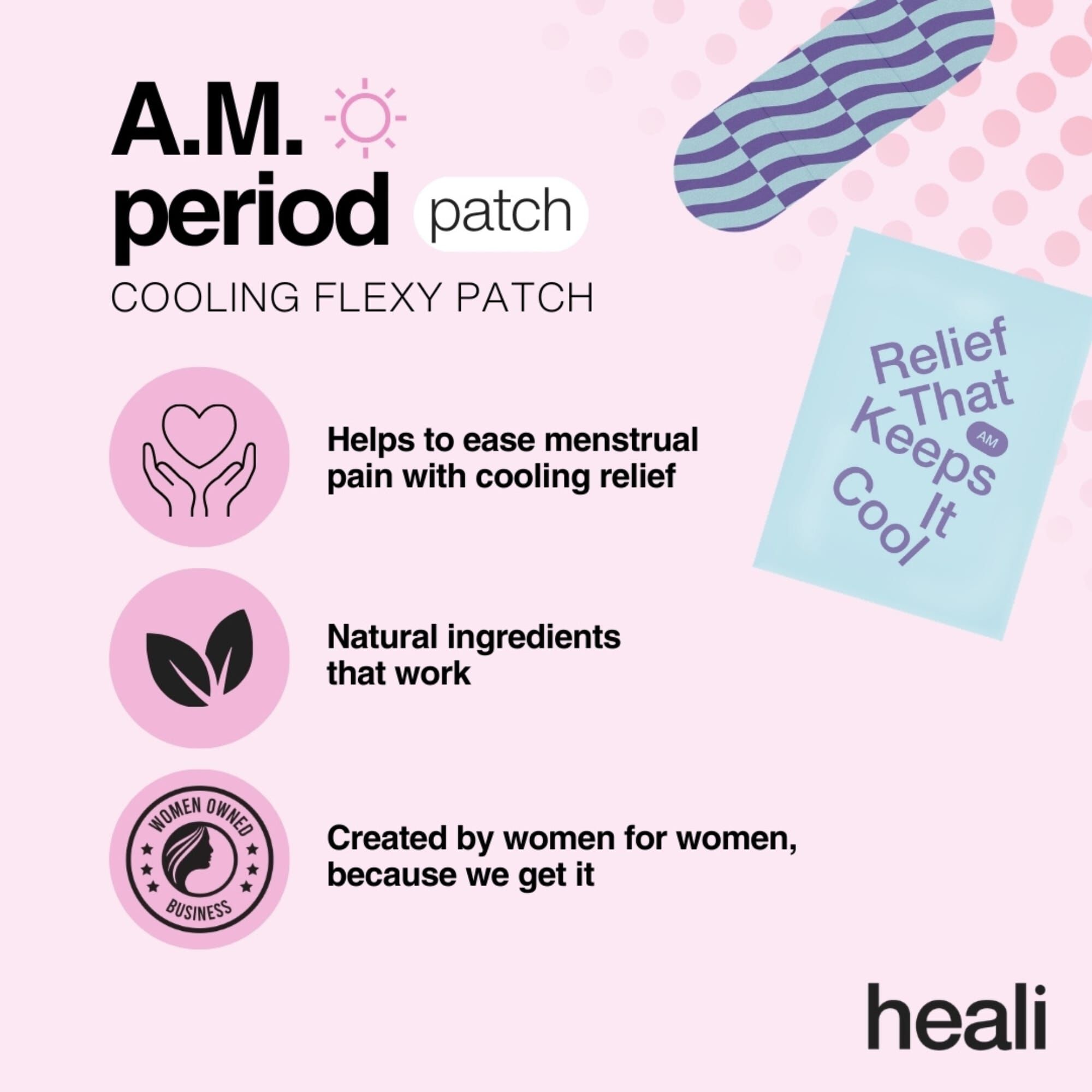 Heali Period Pain Day Patch, 4 ct., , large