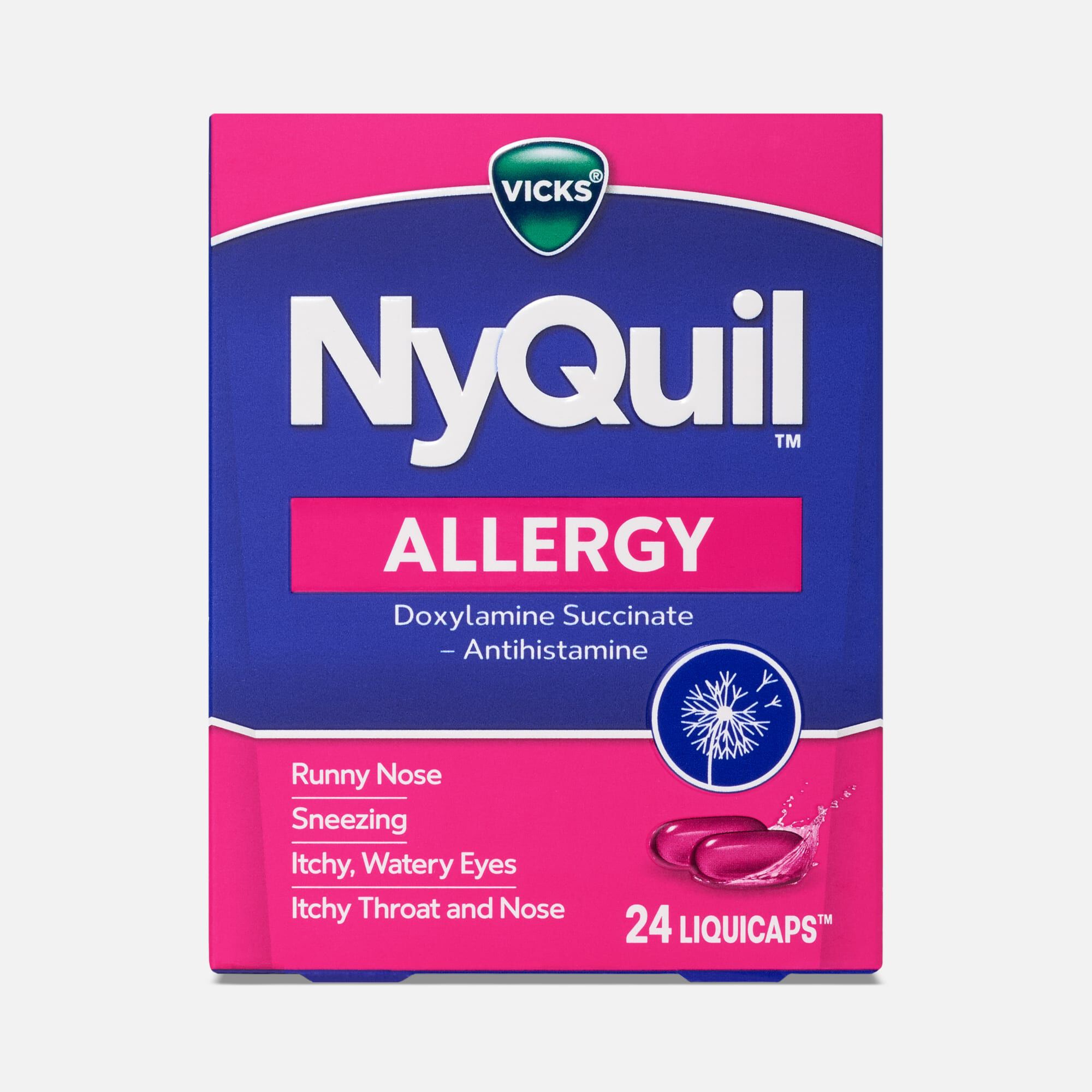 Vicks® NyQuil™ Allergy Nighttime LiquiCaps™, 24 ct., , large