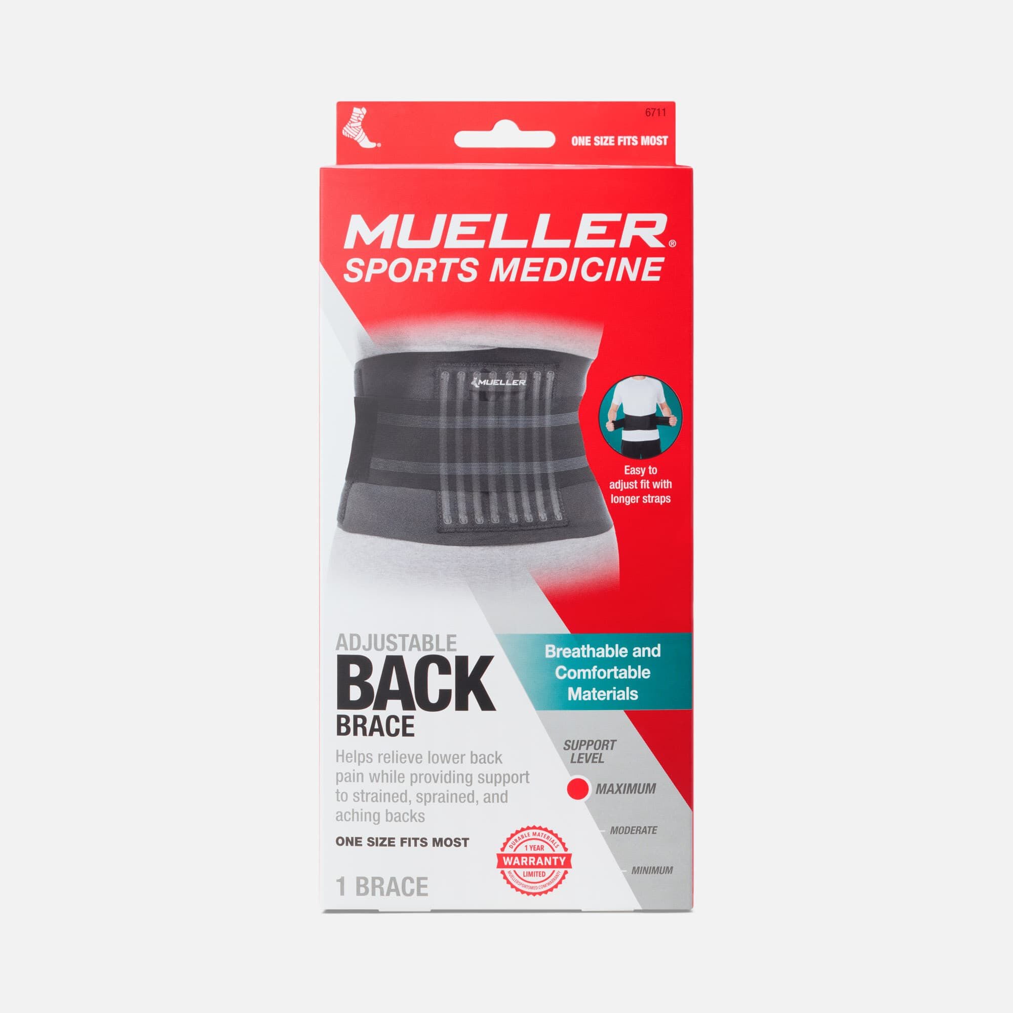 Mueller® Adjustable Back Brace