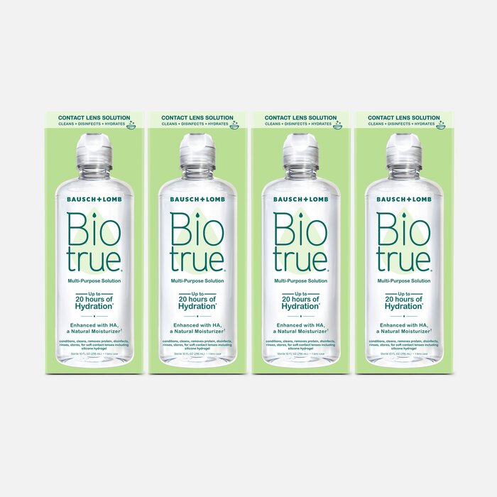 Bausch + Lomb Biotrue Multi-Purpose Solution for Soft Contact Lenses, 10 fl oz. (4 pack), , large