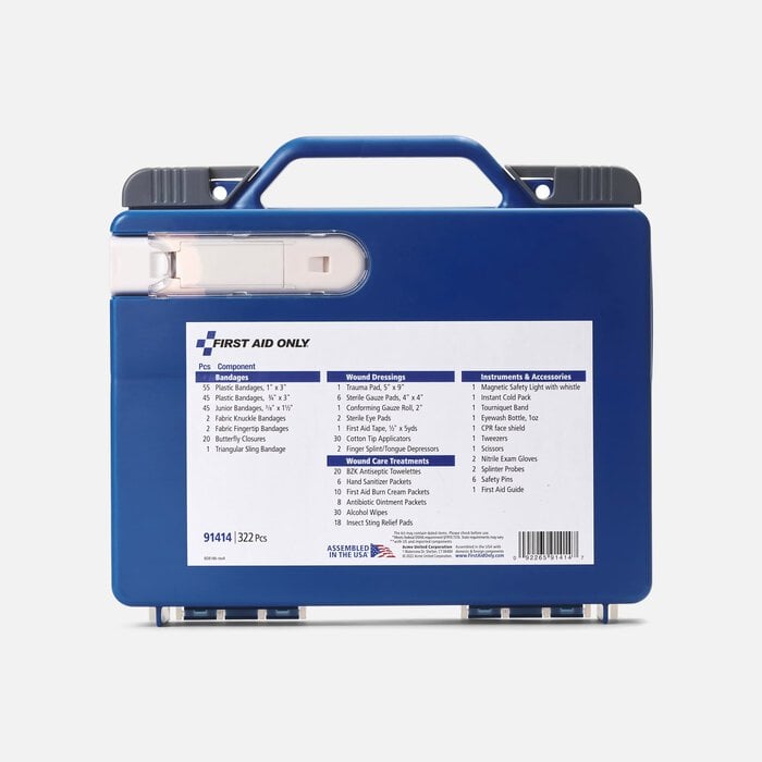 First Aid Only Clear Cover Intermed First Aid Kit, 322 pc., , large