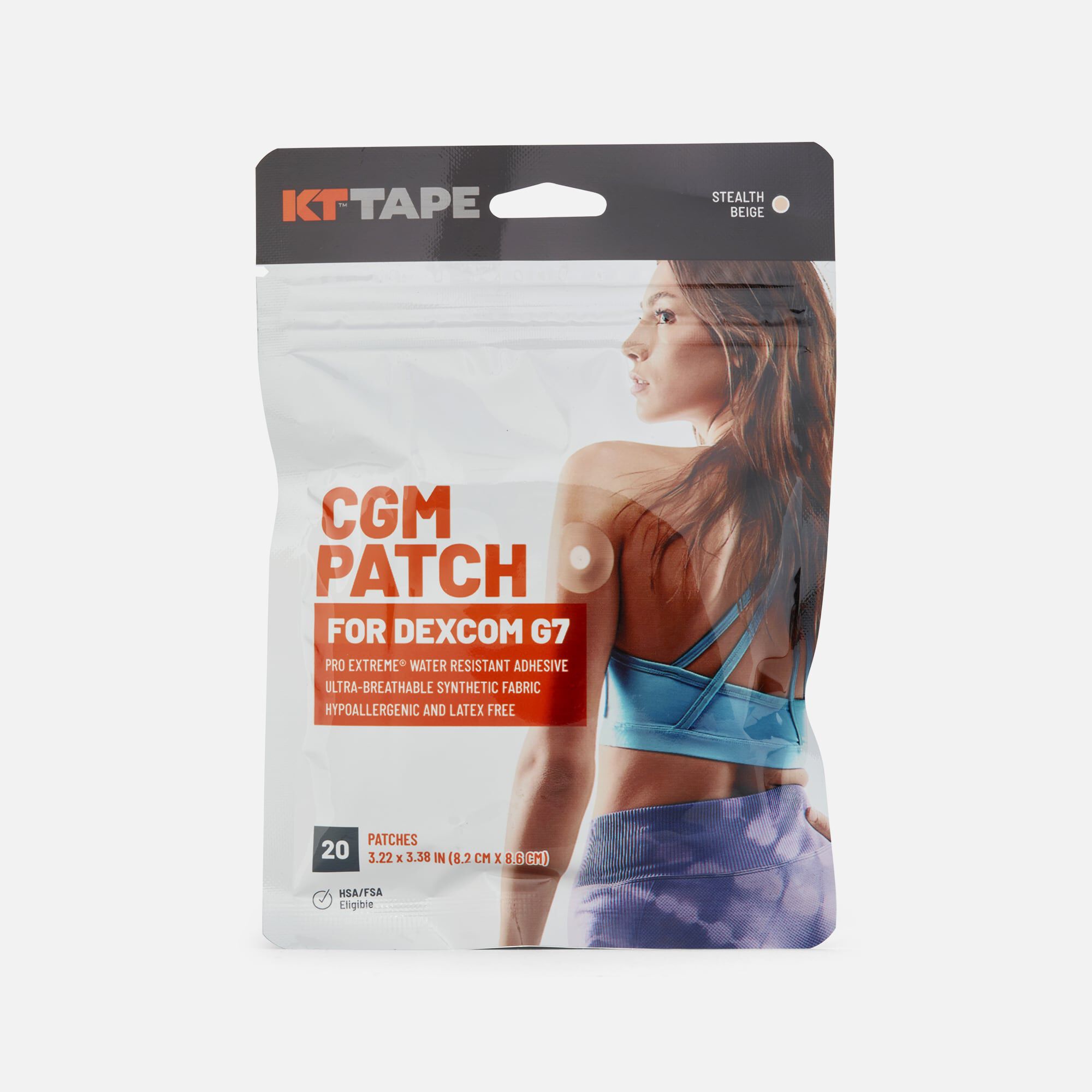 KT Tape CGM Dexcom G7 Patches, 20 ct.