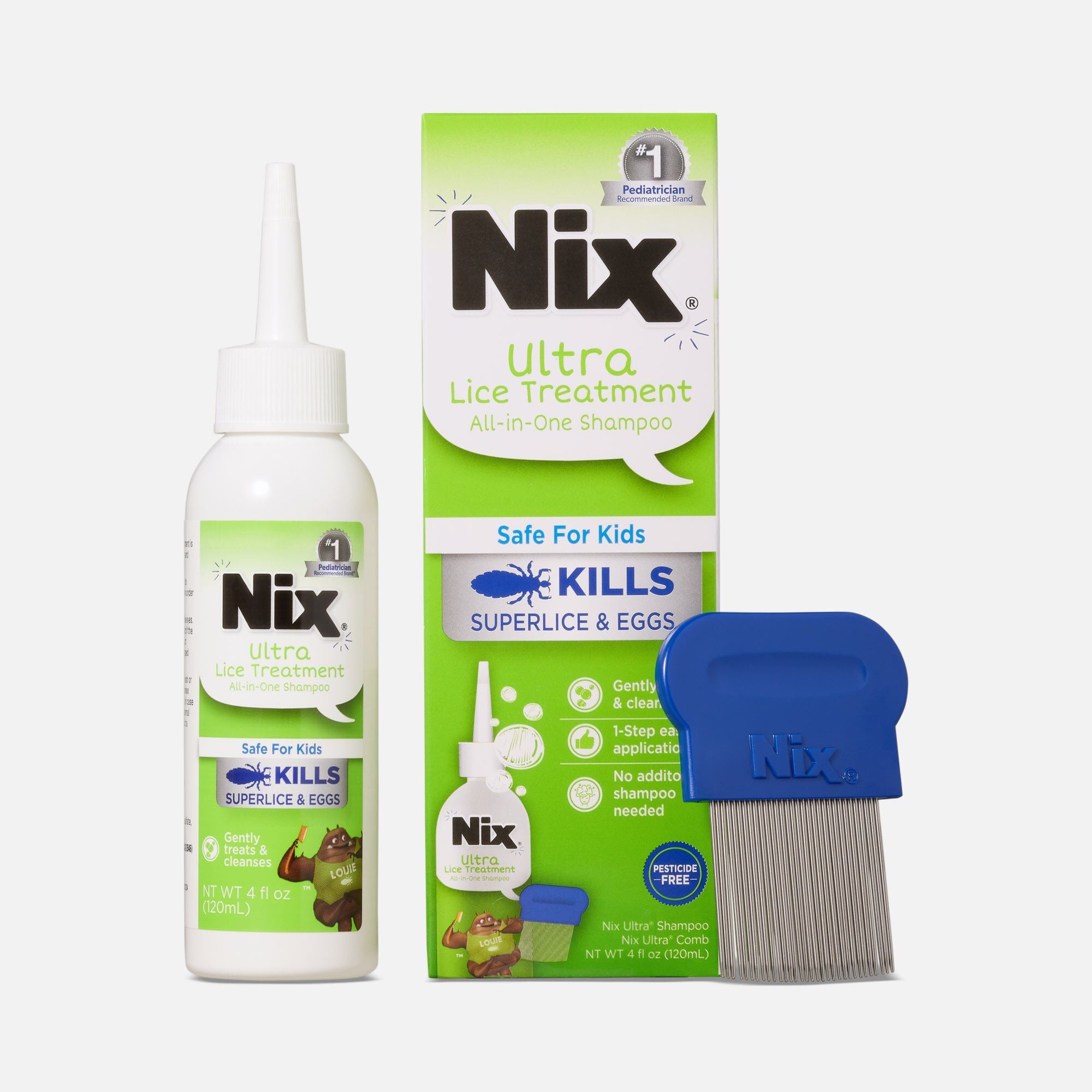 Nix® Ultra Lice Treatment All-In-One Shampoo, 4 fl oz., , large