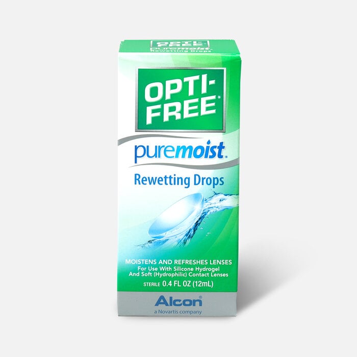 Opti-Free PureMoist Rewetting Drops, 12 mL, , large
