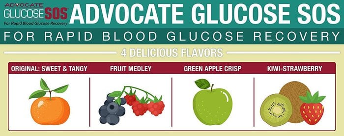 Advocate Glucose SOS Powder, Green Apple, 3.3 oz., , large