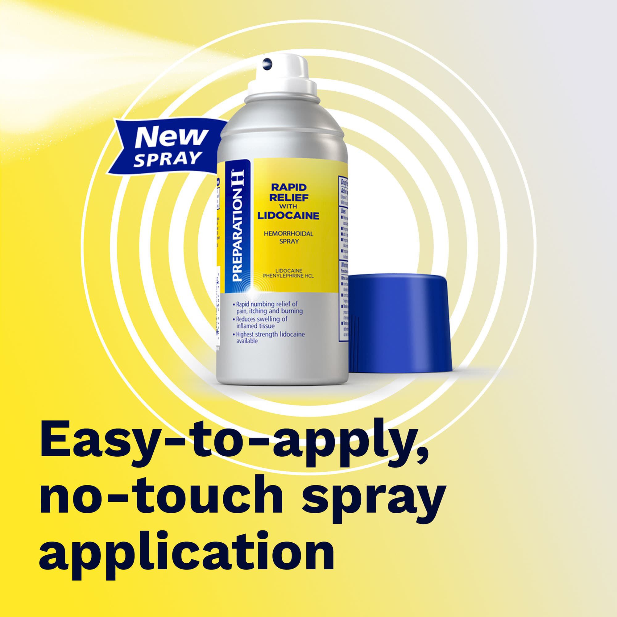 Preparation H Rapid Relief with Lidocaine Hemorrhoidal Spray, 3.8 oz., , large