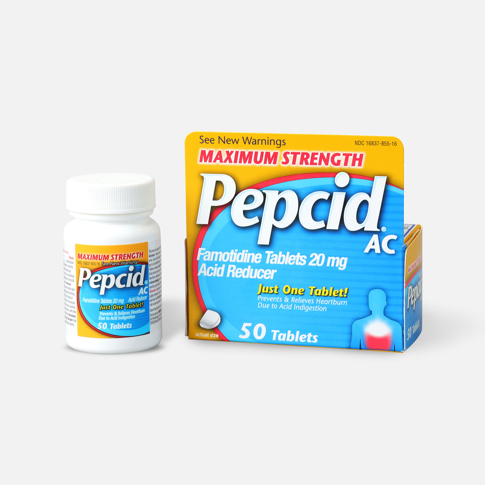 Pepcid AC Acid Reducer Maximum Strength Tablets, 50 ct., , large
