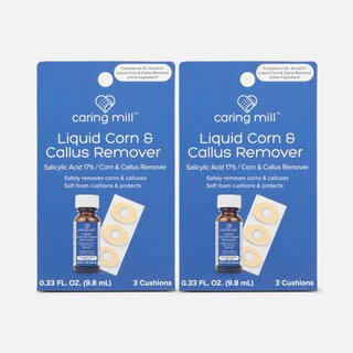 Caring Mill™ Corn & Callus Liquid and Cushion Remover Kit (2-Pack), , large
