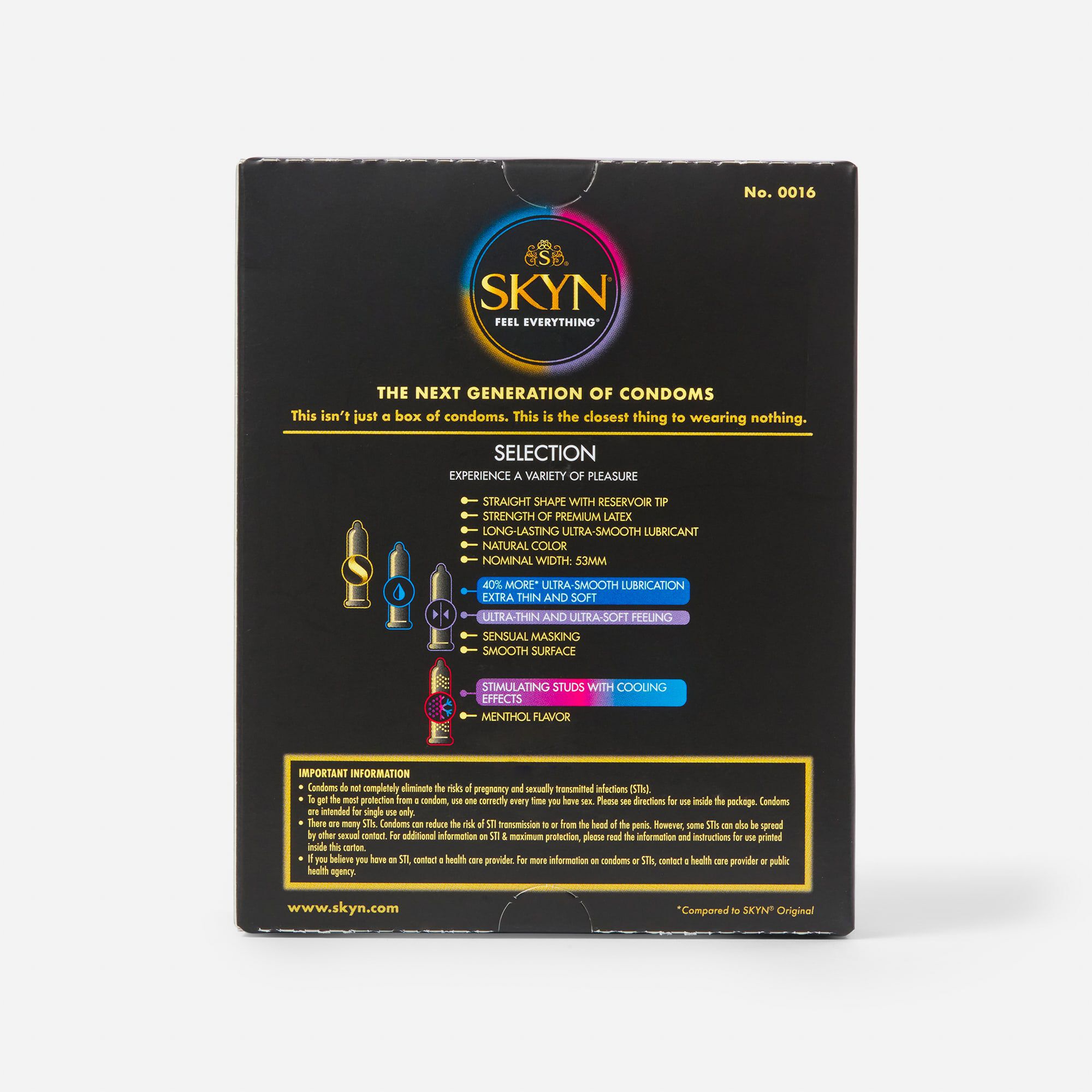 SKYN Selection Non-Latex Condom, 36 ct., , large