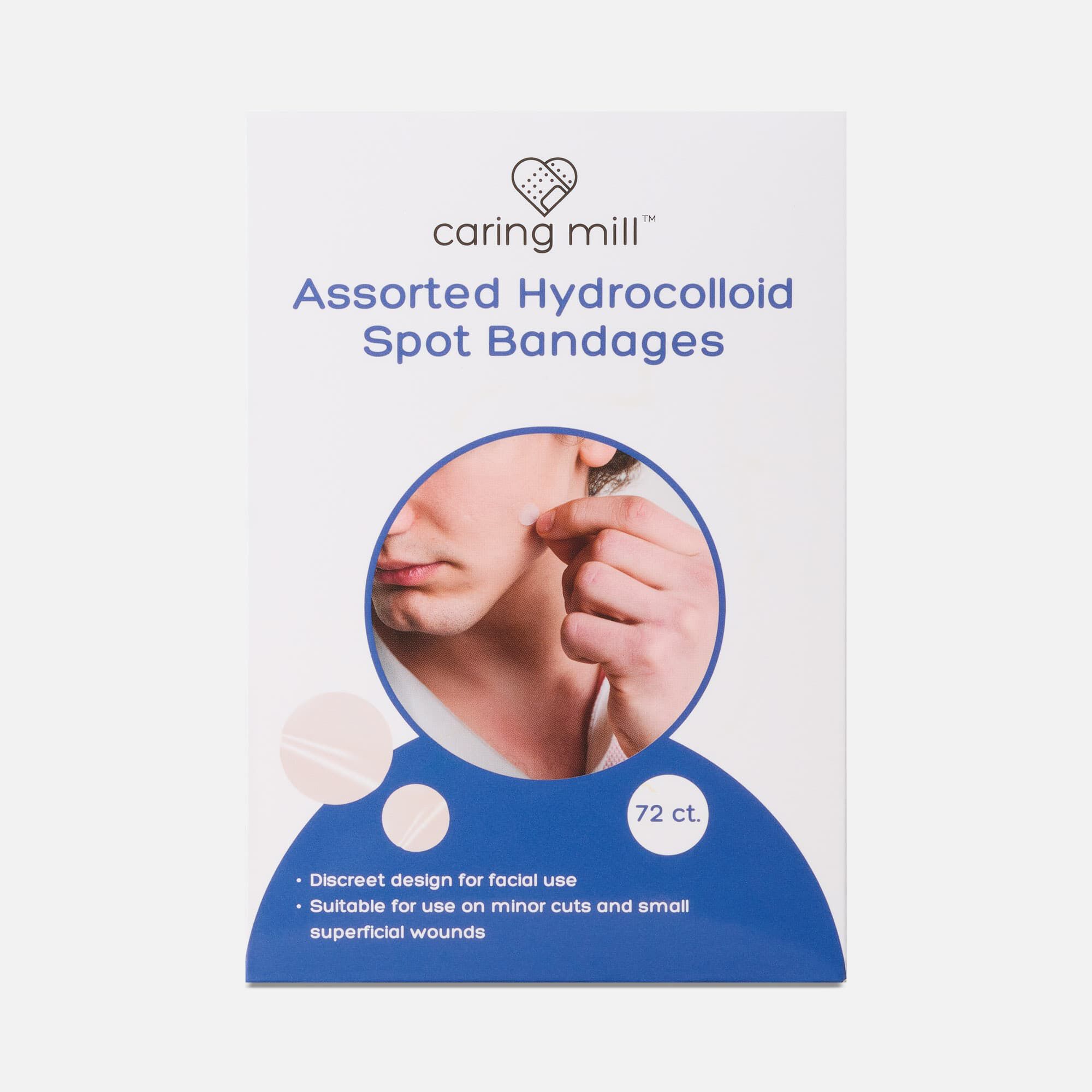Caring Mill™ Hydrocolloid Spot Bandages Assorted, 72ct