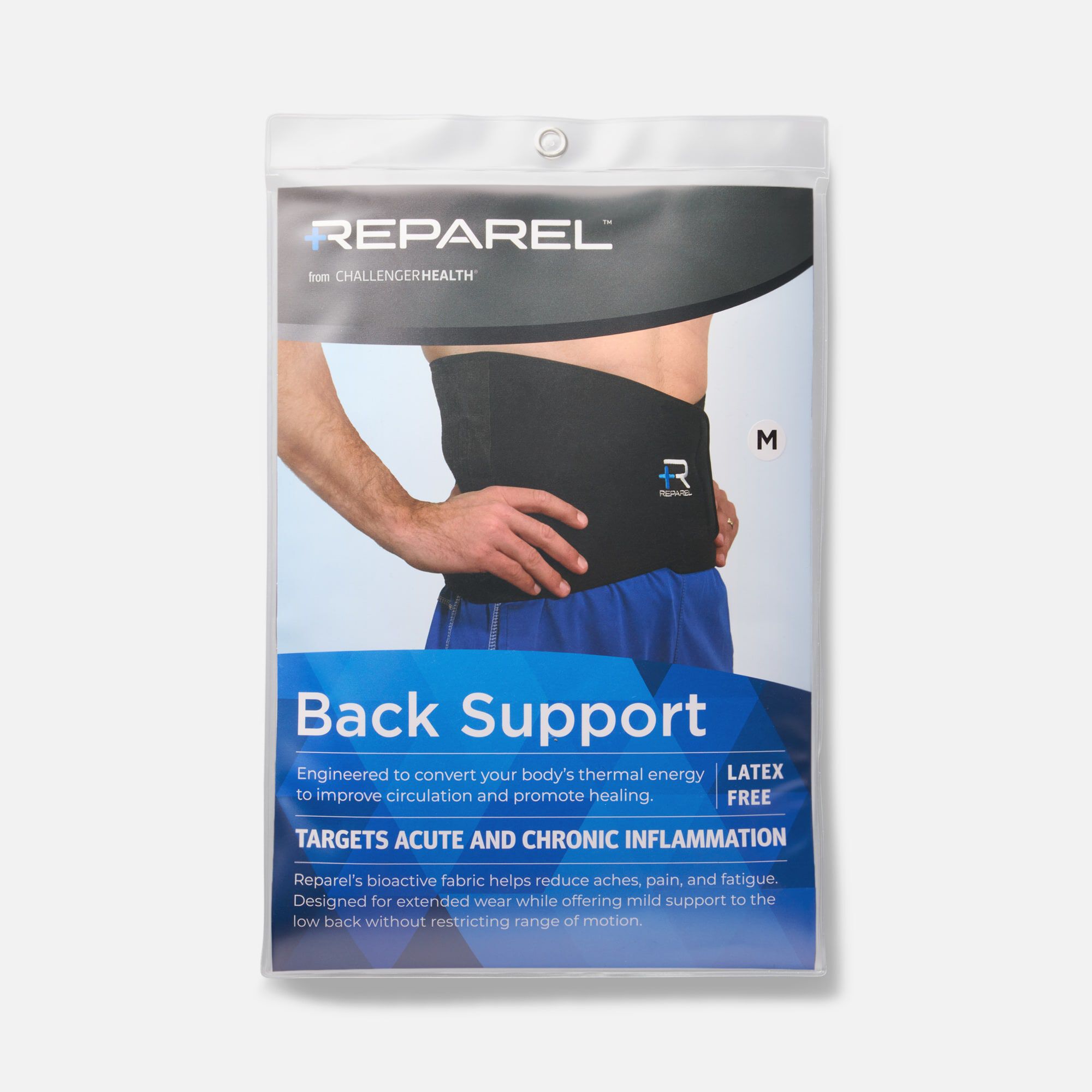 Reparel Back Recovery Wrap, Black, M